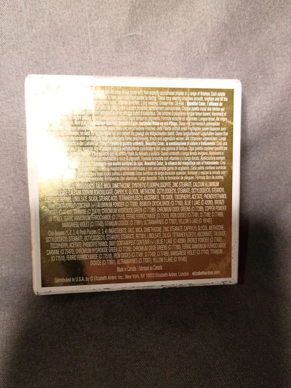 Elizabeth Arden Beautiful Color Eye Shadow Quad - Gold